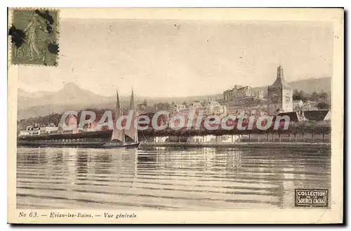 Cartes postales Evian Les Bains Vue Generale