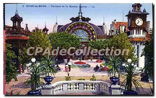 Cartes postales Evian Les Bains Terrasse De La Buvette Cachat