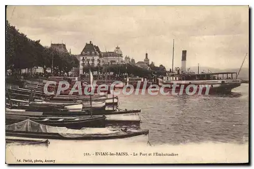 Cartes postales Evian Les Bains Le Port Et I'Embarcadere