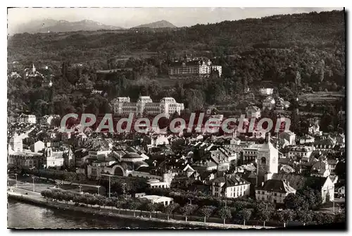 Cartes postales Evian Les Bains vue Aerienne L'Eglise Le Casino jardin grands hotels