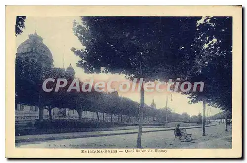 Cartes postales Evian Les Bains Quai Baron De Blonay