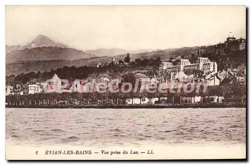 Ansichtskarte AK Evian Les Bains Vue Prise Du Lac