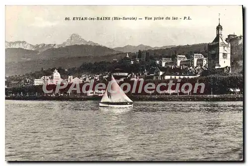 Cartes postales Evian Les Bains Vue Prise Du Lac