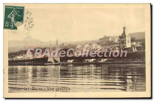 Cartes postales Evian Les Bains Vue Generale