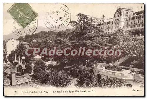 Cartes postales Evian Les Bains Le Jardin Du Splendide Hotel