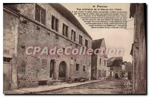 Cartes postales Provins Vue Exterieure De La Grange Aux Dimes