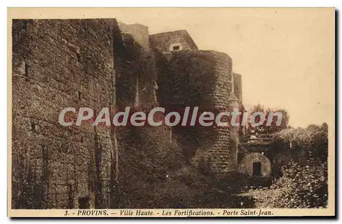 Cartes postales Provins Ville Haute Les Fortifications Porte Saint Jean