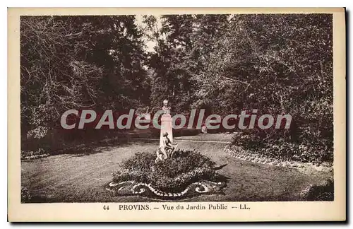 Cartes postales Provins Vue Du Jardin Public