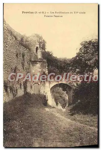 Cartes postales Provins Les Fortifications poterne Faneron