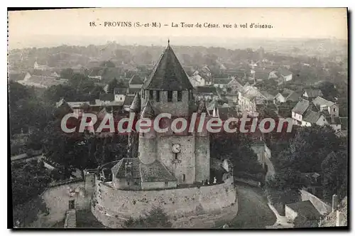 Ansichtskarte AK Provins La Tour De Cesar Vue Vol D'Oiseau