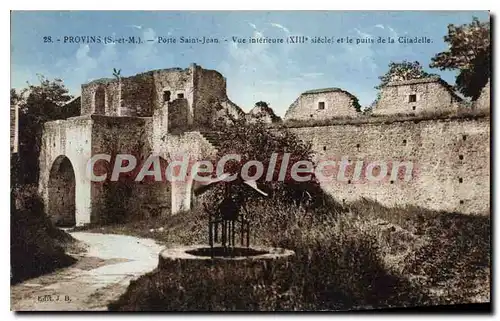 Cartes postales Provins Porte Saint Jean Vue Interieure