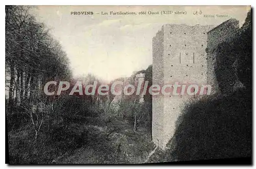 Ansichtskarte AK Provins Les Fortifications c�t� Ouest