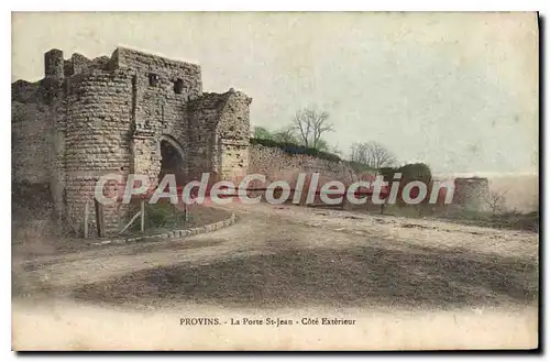 Cartes postales Provins La Porte St Jean Cote Exterieur