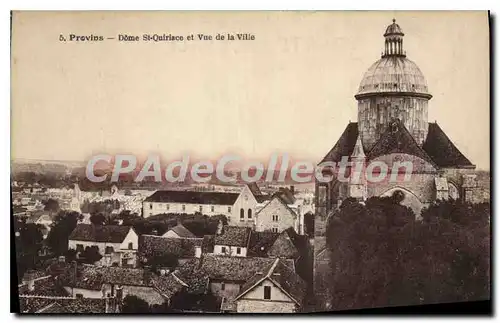 Ansichtskarte AK Provins Dome St Quiriace Et Vue De La Ville