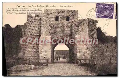 Cartes postales Provins La Porte St Jean Vue Exterieure