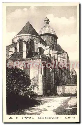 Cartes postales Provins Eglise Saint Quiriace L'Abside