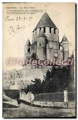 Cartes postales Provins La Tour Cesar Curieux Donjon