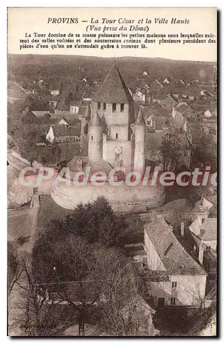 Ansichtskarte AK Provins La Tour Cesar Et La Ville Haute