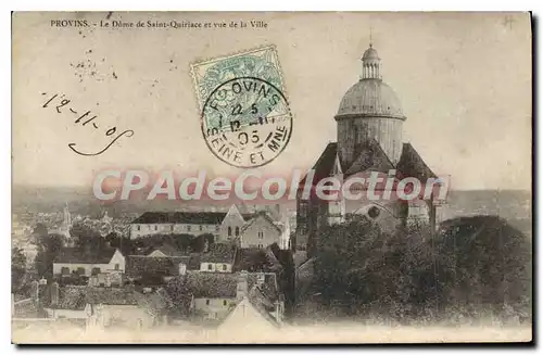 Cartes postales Provins Le Dome De Saint Quiriace Et Vue De La Ville