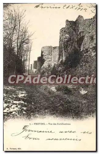 Ansichtskarte AK Provins Vue Des Fortifications