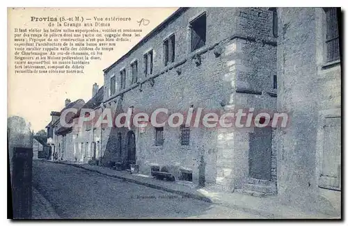 Cartes postales Provins Vue Exterieure De La Grange Aux Dimes