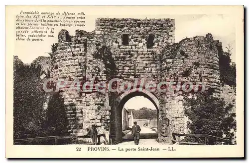 Cartes postales Provins La Porte Saint Jean