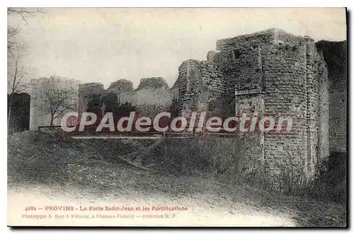 Ansichtskarte AK Provins La Porte Saint Jean Et Les Fortifications