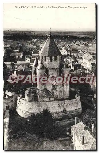 Ansichtskarte AK Provins La Tour Cesar Et VUe Panoramique