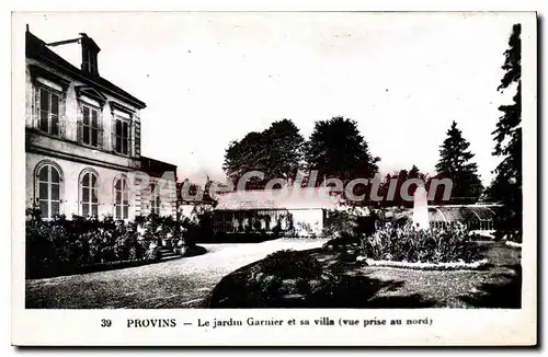 Cartes postales Provins Le Jardin Garnier Et Sa Villa