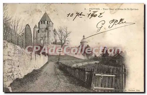 Cartes postales Provins Tour Cesar Et Dome De St Quiriace