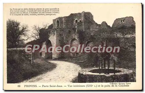 Ansichtskarte AK Provins Porte Saint Jean Vue Interieure