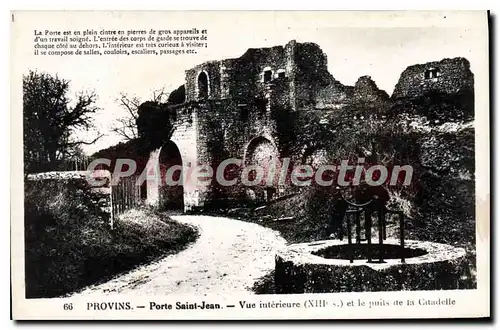Ansichtskarte AK Provins Porte Saint Jean Vue Interieure Et Le Puits