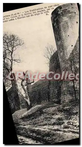 Cartes postales Provins Les Fortifications tour aux oublis breche des anglais