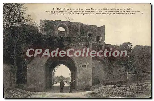 Cartes postales Provins Porte Saint Jean crapaudines