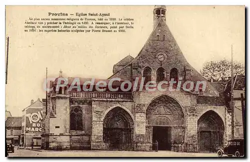 Cartes postales Provins Eglise Saint Ayoul Le Plus ancien munument