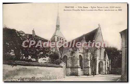 Cartes postales Provins Ville Basse Eglise Sainte Croix