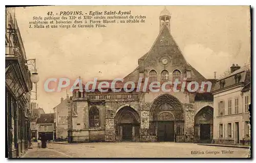 Cartes postales Provins Eglise Saint Ayoul