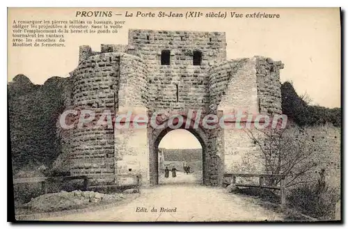 Cartes postales Provins La Porte St Jean Vue Exterieure