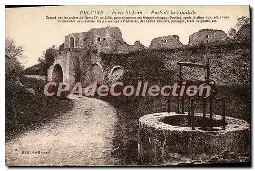 Cartes postales Provins Porte St Jean Puits De La Citadelle