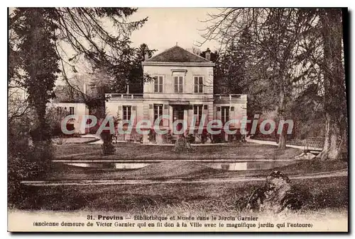 Ansichtskarte AK Provins Bibitotheque Et Musee Dans Le Jardin Garnier