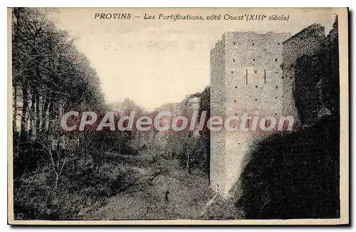 Ansichtskarte AK Provins Les Fortifications Cote Ouest