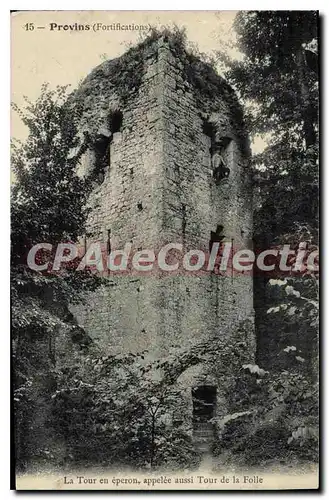 Cartes postales Provins tour de la folle