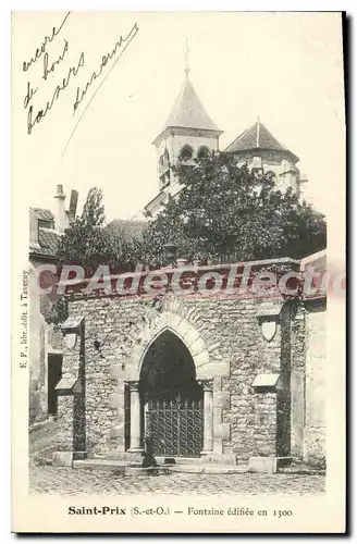Cartes postales Saint Prix Fontaine Edifiee en 1300