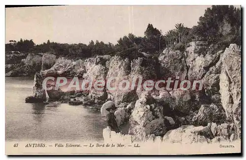 Cartes postales Antibes Villa Eilenroc Le Bord De La Mer