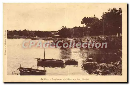 Cartes postales Antibes Boulevard Du Littoral Port Mallet