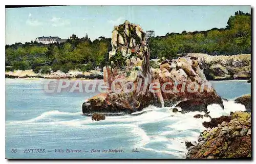 Cartes postales Antibes Villa Eilenroc Dans Les Rochers