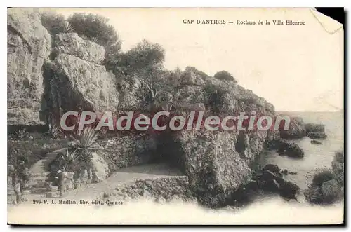 Cartes postales Cap D'Antibes Rochers De La Villa Eilenroc