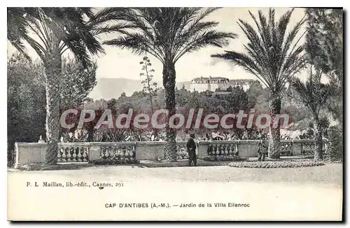 Cartes postales Cap D'Antibes Jardin De La Villa Eilenroc