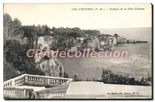 Cartes postales Cap D'Antibes Rochers De La Villa Eilenroc