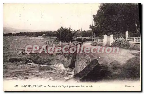 Ansichtskarte AK Cap D'Antibes La Route Du Cap A Juan Les Pins